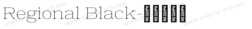 Regional Black字体转换